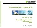 Ein Jahr nach Fukushima: Die Stromversorgung ohne Kernenergie ist machbar