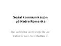 Sosial kommunikasjon på Nedre Romerike