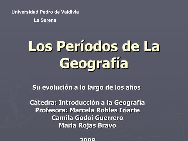 La Evolución de la Geografía