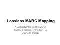 Lossless MARC Mapping