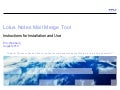 Lotus notes mail merge   create and run agent
