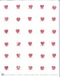Love Your Library Button Template: With Hearts