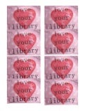 Love Your Library Sticker Template: Avery Labels 5395