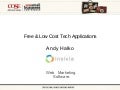 Low Cost & Free Applications