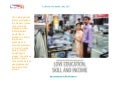 Low education, skill and income