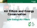 Low energy air filters facilities show 2010