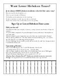 Lower Hoboken Taxes Flyer 020109