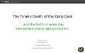 LSS&rsquo;11: The Timely Death of the Daily Deal