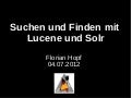 Lucene Solr talk at Java User Group Karlsruhe