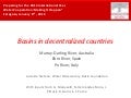 Basins in decentralized states