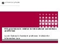 ECL provisions in relation to international conventions and EU law