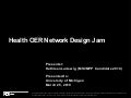 Health OER Network Design Jam March 2010
