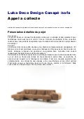 Luka  deco design canapé sofa appel a collecte