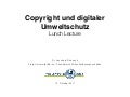 Copyright und digitaler Umweltschutz