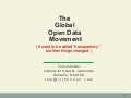 The Global Open Data Movement