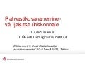 Luule Sakkeus: Rahvastikuvananemine - väljakutse ühiskonnale