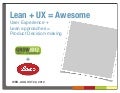 GROWtalks - UX + Lean = Awesome