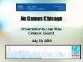 No Games Chicago Olympic Presentation