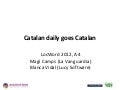 Catalan daily goes Catalan