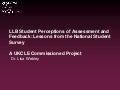 LLB student perceptions of assessment and feedback: lessons from the National Student Survey