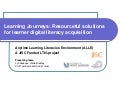 Outcomes from JISC Anytime Learning Literacies Environment (ALLE) project
