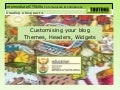 Customizing your edublog with widgets and themes