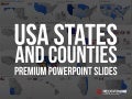PowerPoint USA States With Counties Template