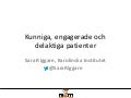 [M2M For Real] Sara Riggare - Karolinska Institutet