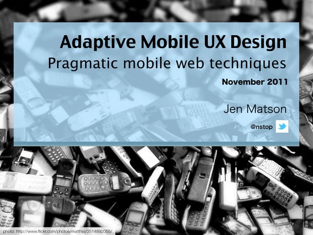 Adaptive Mobile UX Design (Extended...