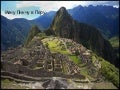 Machu picchu in Peru