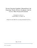 MACPA Private Company Standards Whitepaper