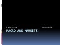 Macro and markets