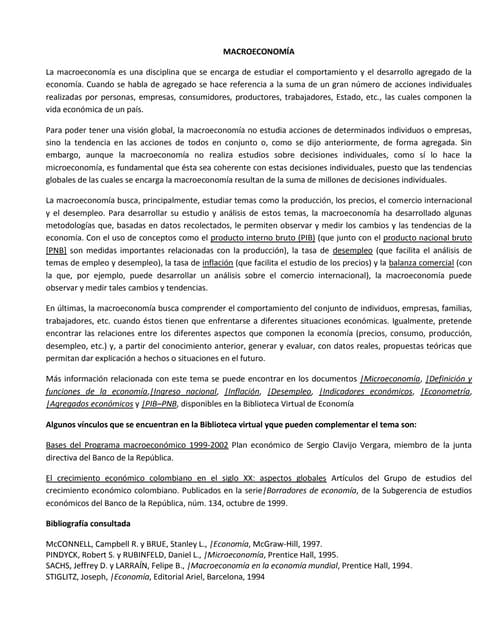 Macroeconomía