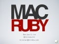 MacRuby to The Max