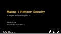 Maemo 6 Platform Security