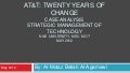AT&T: Twenty Years of Change Case Analysis