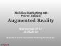 Augmented Reality Mobile Marketing mit WOW-Effekt