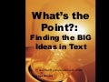Finding the Main Idea