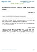 Major Furniture Companies in Europe - Short Profiles for 16 countries