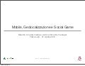 Mobile, Geolocalizzazione e Social Game