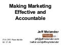 Making Marketing Accountable - ITA CFO Roundtable