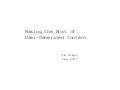 Making the Most of User-Generated Content