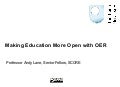 Making education more open by Andy Lane, York July 2011