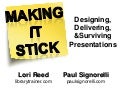 ALA Preconference Making it Stick