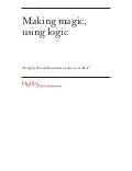 Making magic, using logic