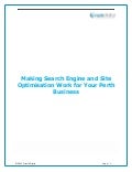 Making Search Engine and Site Optimisation Work for Your Perth Business