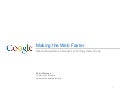 Making the web faster