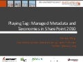 Playing Tag: Managed Metadata and Taxonomies in SharePoint 2010