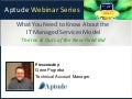 Aptude's IT Managed Services Webinar
