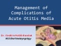 Management of complications of acute otitis media 